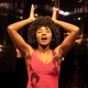 Jayme Lawson in for colored girls who have considered suicide/when the rainbow is enuf, written by Ntozake Shange and directed by Leah C. Gardiner, with choreography by Camille A. Brown, running at The Public Theater.